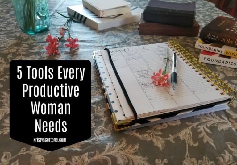 5 Tools Every Productive Woman Needs | Kristy's Cottage blog